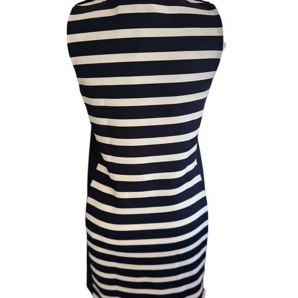 Zara Navy & White Striped Nautical Sam Sleeveless Dress Size XS Summer Dress - Picture 3 of 9